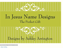 Tablet Screenshot of injesusnamedesigns.blogspot.com