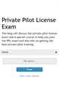 Mobile Screenshot of privatepilotlicenseexam.blogspot.com