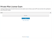 Tablet Screenshot of privatepilotlicenseexam.blogspot.com