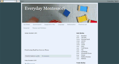 Desktop Screenshot of everydaymontessori.blogspot.com