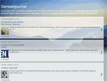 Tablet Screenshot of genealojournal.blogspot.com
