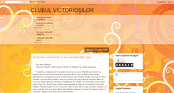 Desktop Screenshot of clubulvictoriosilor.blogspot.com