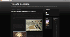 Desktop Screenshot of filosofarcotidiano.blogspot.com