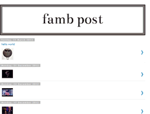 Tablet Screenshot of fambpost.blogspot.com