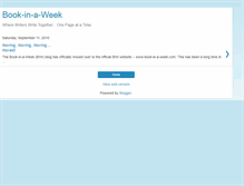 Tablet Screenshot of bookinaweek.blogspot.com