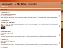 Tablet Screenshot of comentariosdemislibrosfavoritos.blogspot.com