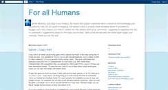 Desktop Screenshot of 4allhumans.blogspot.com