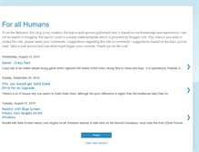 Tablet Screenshot of 4allhumans.blogspot.com