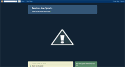 Desktop Screenshot of bostonjoesports.blogspot.com