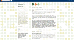 Desktop Screenshot of morgansknitting.blogspot.com