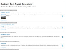 Tablet Screenshot of justinesswaziadventure.blogspot.com