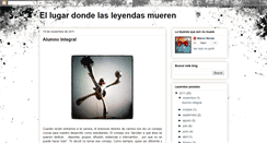 Desktop Screenshot of donde-las-leyendas-mueren.blogspot.com