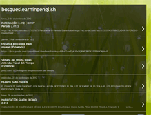 Tablet Screenshot of bosqueslearningenglish.blogspot.com
