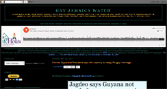 Desktop Screenshot of gayjamaicawatch.blogspot.com