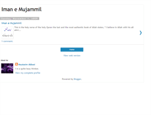 Tablet Screenshot of imanemujammil.blogspot.com