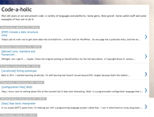 Tablet Screenshot of codeaholic.blogspot.com