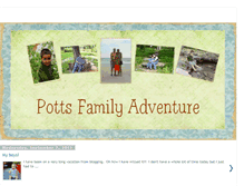 Tablet Screenshot of pottsfamilyadventure.blogspot.com