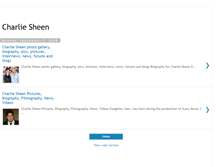 Tablet Screenshot of charlie-sheen-bio.blogspot.com