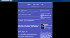 Desktop Screenshot of angelacameron.blogspot.com