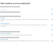 Tablet Screenshot of ervasmedicinais-folclore.blogspot.com