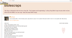 Desktop Screenshot of biblescraps.blogspot.com