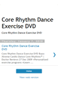 Mobile Screenshot of corerhythmdanceexercisedvd.blogspot.com