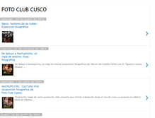 Tablet Screenshot of fotoclubcusco.blogspot.com