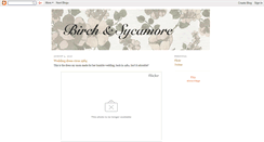 Desktop Screenshot of birchandsycamore.blogspot.com
