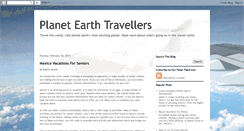 Desktop Screenshot of planetearthtravellers.blogspot.com