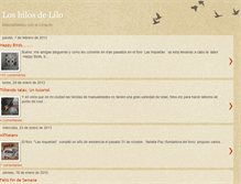 Tablet Screenshot of loshilosdelilo.blogspot.com