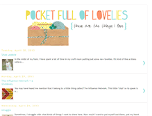 Tablet Screenshot of pocketfulloflovelies.blogspot.com