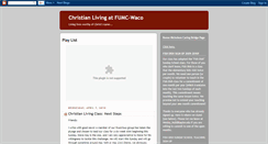 Desktop Screenshot of christianlivingfumcwaco.blogspot.com