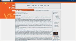 Desktop Screenshot of pastorkensermons.blogspot.com