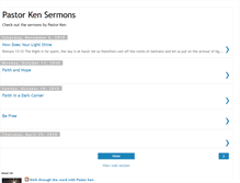 Tablet Screenshot of pastorkensermons.blogspot.com