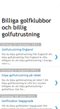 Mobile Screenshot of billiga-golfklubbor-golfutrustning.blogspot.com