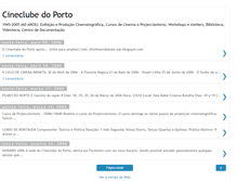 Tablet Screenshot of cineclubedoporto.blogspot.com