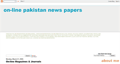 Desktop Screenshot of pakistannewspapers.blogspot.com