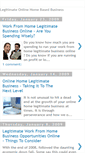 Mobile Screenshot of legitimate-online-home-based-business.blogspot.com