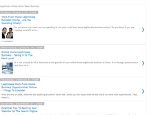 Tablet Screenshot of legitimate-online-home-based-business.blogspot.com