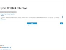 Tablet Screenshot of lyrics2010.blogspot.com
