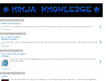 Tablet Screenshot of ninjaknowledge.blogspot.com