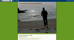 Desktop Screenshot of barefootedrunning.blogspot.com