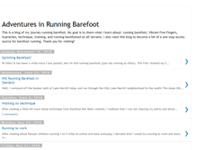 Tablet Screenshot of barefootedrunning.blogspot.com