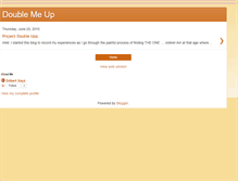 Tablet Screenshot of doublemeup.blogspot.com