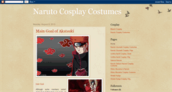 Desktop Screenshot of naruto-cosplay-costumes.blogspot.com