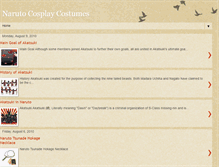 Tablet Screenshot of naruto-cosplay-costumes.blogspot.com