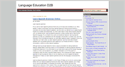 Desktop Screenshot of language-education-d2b.blogspot.com