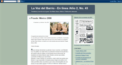 Desktop Screenshot of lavozdelbarrio2-43.blogspot.com