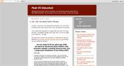 Desktop Screenshot of peakoildebunked.blogspot.com