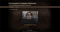 Desktop Screenshot of ciudadespatrimonioperu.blogspot.com